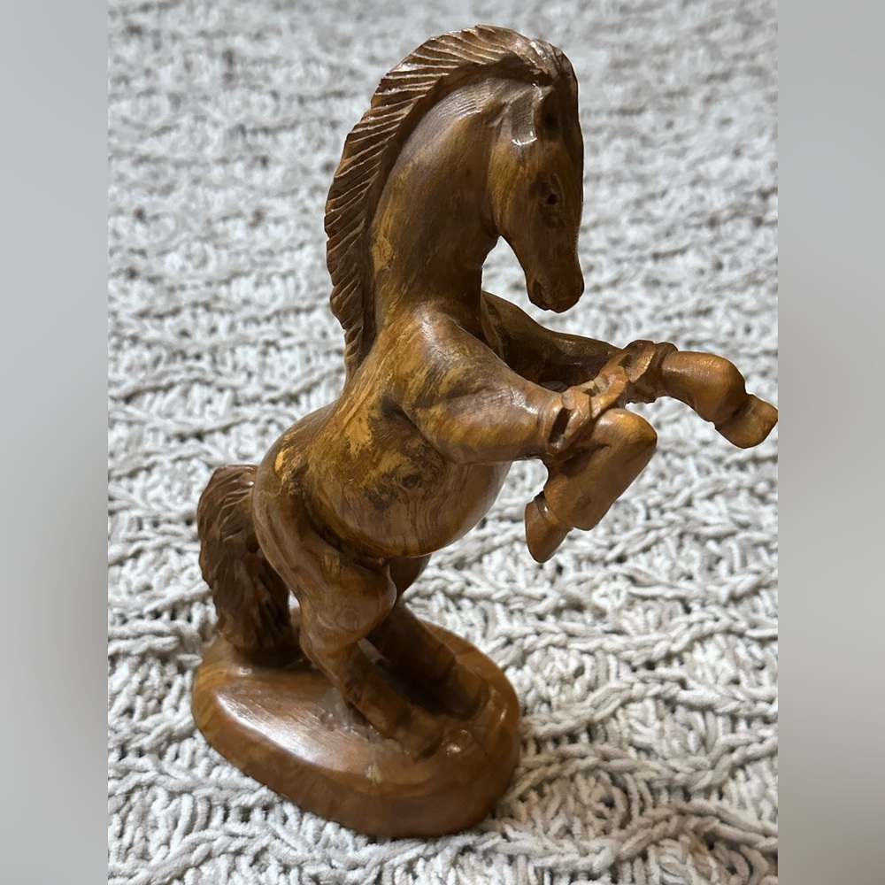 Wooden Horse Sculpture